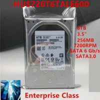 New Original HDD For WD Brand 6TB 3.5" SATA 6 Gb/s 256MB 7200RPM For Internal HDD For Enterprise Class HDD For HUS726T6TALE600