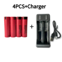 NCR18650GA18650 battery 2024 100% original high discharge 3.7V 3500mAh rechargeable battery flashlight flat top Free shipping