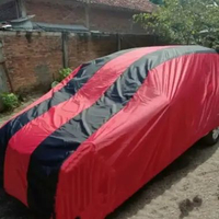 Cover Mobil Sarung Mobil Avanza Xenia Calya Sigra Agya Ayla Brio Jazz Brio 2018-2023 Merah lis hitam