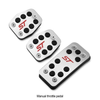 3x Silver Car Pedal Ford Focus Ford For Ford Focus 2 For Ford Focus Ford Focus 2 Sport Pedal Covers