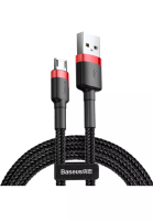 BASEUS Baseus Cafule USB To Micro USB Fast Charging Cable 1.5A 2M Red Black - One Size