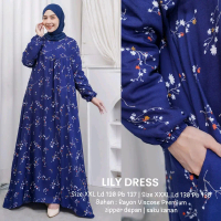 Gamis Jumbo LILY MAXY Rayon Motif LD 120,130