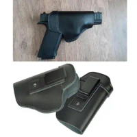 Leather IWB Concealed Carry Gun Holster for Glock 17 19 22 23 43 P226 P229 Ruger Beretta 92 M92 s&amp;w Pistols Clip Case