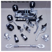 NEW AKSESORIS PAKET LENGKAP 10ITEM VARIASI MOTOR PCX 150/PCX 160/ADV - Gold, Pcx 150/160/Adv