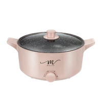 【MOLIJIA 魔力家】5L-M21 多功能美食料理不沾快煮電火鍋(BY011021)