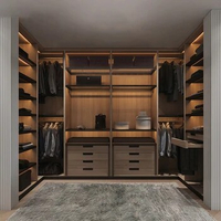 Customized walk-in cloakroom, open wardrobe, corner cloakroom, overall customization, whole house villa customization