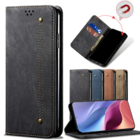 Business Retro Folding Flip Leather Case For Xiaomi POCO F3 F2 X3 Pro NFC Card Slot Stand Magnetic Phone Cover For POCO X3 GT
