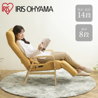 IRIS 木質扶手多段調節躺椅FAC-RHB(懶人椅、休閒躺椅、單人椅、躺椅、多段調節、附抱枕)