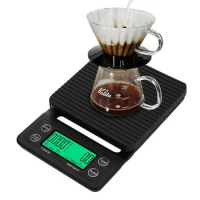 Precision 0.1g Drip Coffee Scale with Timer LCD Digital Kitchen Scale Coffee Weighing for Baking &amp; Cooking