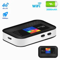 Mobile Wireless Wifi Router 3000mAh 4G LTE Router 150Mbps Wireless Outdoor Pocket Mifi Wifi Hotspot Sim Card Slot Repeater