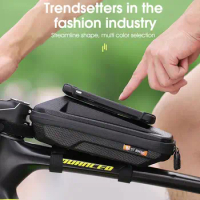 Bike MTB Front Frame Top Tube Case Bike Accessories Cycling With Phone Holder Bicycle Bag Bike Frame Pouch Bicycle Frame Bag