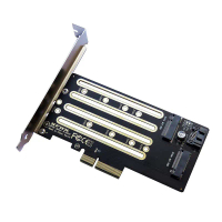 NVMe M.2 SSD ถึง PCIe 3.0 และ 4.0 x4, อะแดปเตอร์อเนกประสงค์ SATA M.2 SSD ถึง SATA, สำหรับการเพิ่มประ