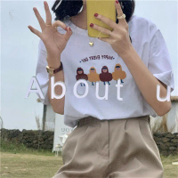 [luckydino] Kaos Oversize Peanut Happy Every Day T-shirt Berkualitas Four Peanuts Cute Kaos Kacang L