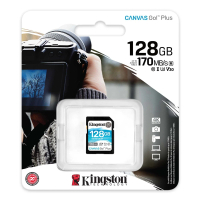 Kingston 金士頓 新版 128GB Canvas GO! Plus SDXC U3 V30記憶卡 SDG3(讀速170MB/s 原廠永久保固)
