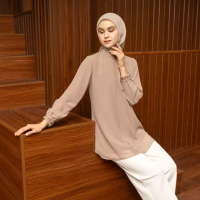EPC Eddy P Chandra EPC Blouse Yuna - Hazelnut - Embroidery Collection