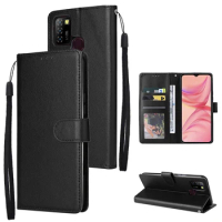 10pcs/Lot Solid Color Wallet PU Leather +TPU Case For Infinix hot 10i 10S 11S 10 Play Note 11 Pro Photo Frame Card Slots