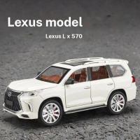 Model GT Alloy SUV Model Lexus LX 570 Size 21 cm With Sound and Light, For Boys Aged 3+, 1:24 Scale 