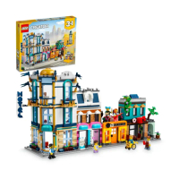 福利品【LEGO 樂高】創意百變系列3合1 31141 市中心大街(建築積木 益智玩具)