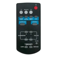 FSR60 WY57800 Replace Remote Control for Yamaha Soundbar ATS-1010 YAS-101 YAS-101BL YAS-CU201 ATS1010 YAS101 YAS101BL