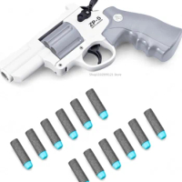 Children's revolver soft bullet gun ZP-5 pistol model bang gun boy battle can launch toy gun manually loaded