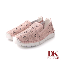 【DK 高博士】幾何鏤空氣墊鞋 71-3184-40 粉色