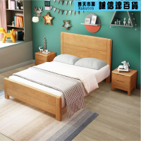 床架 實木單人床1.2用1.5米硬板床架1.35高箱儲物床1米8兒童90cm寬