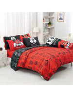 ชุดผ้าปูที่นอน 5 ชิ้น รุ่น Tulip Delight DLC134 สีแดง