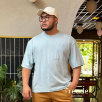 itschon - Freude - Oversized Pocket T-shirt - Cotton Combed 24s - Unisex Kaos Katun Lembut Oblong Ca
