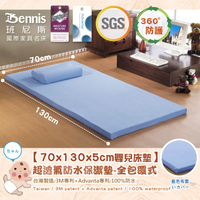 【班尼斯國際名床】【70x130x5CM嬰兒床專用‧全包式超透氣防水保潔墊】
