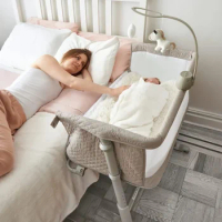 Cloud Baby Bedside Bassinet, Best Bed Cribs for Infant Newborn, Portable Sleeper Safer Co-Sleeping, Crib Plus Hangi