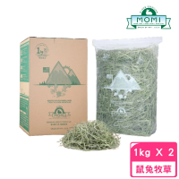 【MOMI 摩米】農夫皇牌系列 美國特級第二割提摩西草 1kg/36oz-2包組(鼠兔牧草)