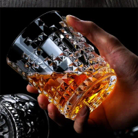 Gelas Whisky Crystal Old-Fashioned Rock Glass 280ml IW2 Minum Bayi Mug Susu Anti Tumpah Belajar Anak