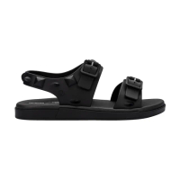 【Melissa】雙扣帶鉚釘造型涼鞋(黑色)