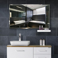 鏡子無框黏貼浴室衛生間壁掛貼牆衛浴梳妝廁所洗手間化妝