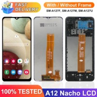 A12 Nacho Screen Replacement, for Samsung Galaxy A12 Nacho A127 A127F Lcd Display Touch Screen Digitizer Assembly With Frame