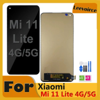 100% Tested Display With Tools For Xiaomi MI11 Lite Mi 11 Lite 5G M2101K9AG LCD Touch Screen Digitizer Replacement Repair Parts