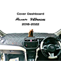 Cover alas dashboard kulit motif wajik mobil all new rush & terios 2018-2022 Car tanpa garansi hijau