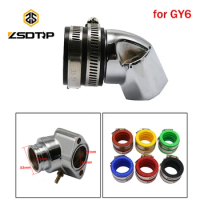 ZSDTRP Motorcycle Carburetor Boot Intake Manifold For GY6 125cc 150cc 4T Engine Carb Adapter Interface Scooter ATV Go Kart