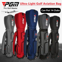 PGM Golf Bag with Wheels Ultra-light Sport Standard Golf Bags Large Capacity Golf Aviation Ball Storage Multifunctional Package
