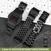 Solid Stainless Steel Watchband For Casio DW5600 GW-B5600 GW-M5610 GA 110 100 120 GD 100 Wristband Refit Band Sports Men's Strap