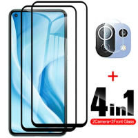 4 in 1 Tempered Glass On For Xiaomi Mi 11 Lite Screen Protector Camera Lens Film For Mi 11Lite 11i 11x Pro Protective Glass