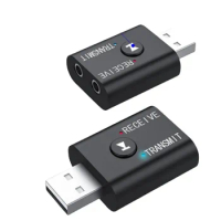 2 In1 USB Wireless Bluetooth Adapter 5.0 Transmiter Bluetooth for Computer TV Laptop Speaker Headset Adapter Bluetooth Receiver