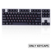137 Keys Originative Cyrillic PBT Dye Sub Black Russian keycap for GMK Cherry MX Switch Mechanical Keyboard Keycaps