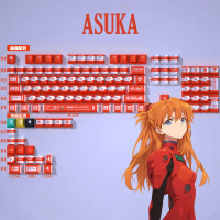 Keycap, Asuka, Hồ sơ Cherry, 125 Phím, Chất liệu PBT, Thiết kế Wooting, EZ63, Mad68, Aula F75, Cảm g