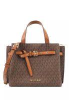 MICHAEL KORS Michael Kors Emilia 小號標誌公事包 - 棕色