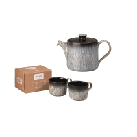 【DENBY】光環茶壺+光環二入茶杯與咖啡杯組禮盒