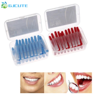 50PCS Oral Hygiene Dental Toothpick Eco-friendly Tooth Pick Brush Teeth Cleaning Tooth Flossing Head Soft Interdental Brush