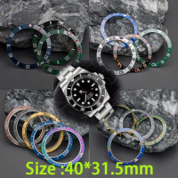 40*31.5mm Sloping Ceramic or Aluminum Bezel Insert Replacement of Watch Accessories Fit Rolex SUB GMT SEA YM Omega Bezel Seamast