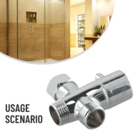 3-Way Diverter Valve Garden Home 0.6-1.5mpa Kitchen 1pcs Mixer Tap 4-points Angle Valve T-Adapter G1/2in Water