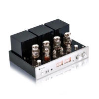 MUZISHARE X7 Integrated Vacuum Tube Amplifier KT88x4 AB1 Push-pull Amplifier 25~45W TR~UL Switch 110V/220V MM Phono